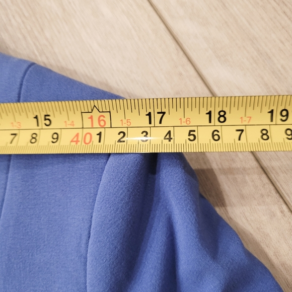 7th Avenue Collection New York & Company Blue Suit Jacket 10 Polkadot - Picture 5 of 10